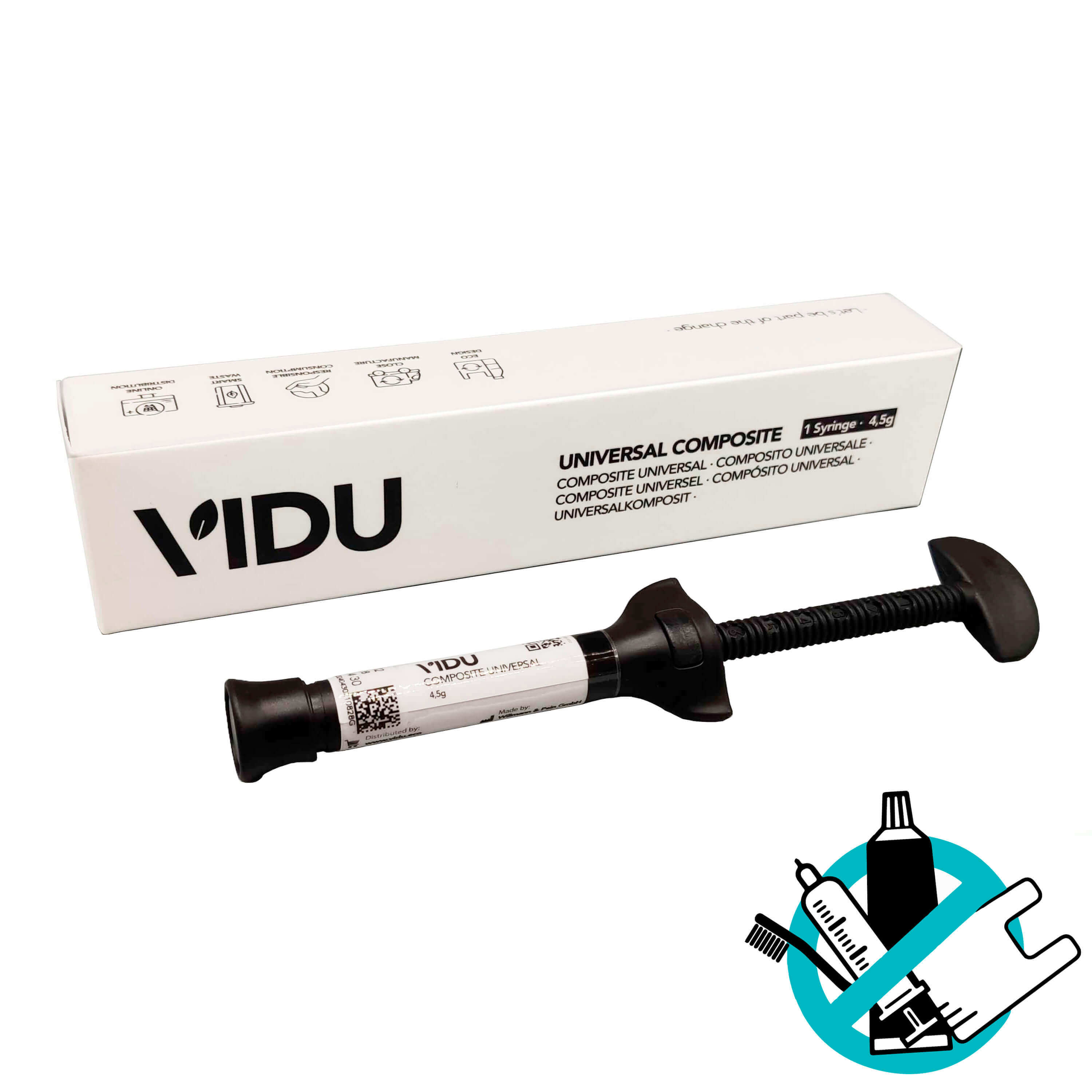 Composite universal fotopolimerizable